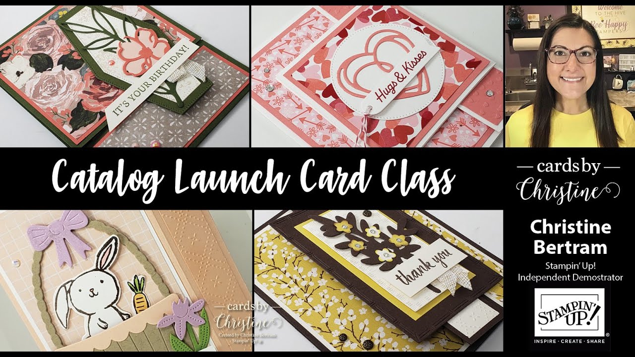 Catalog Launch Fun Folds Card Class with Cards by Christine