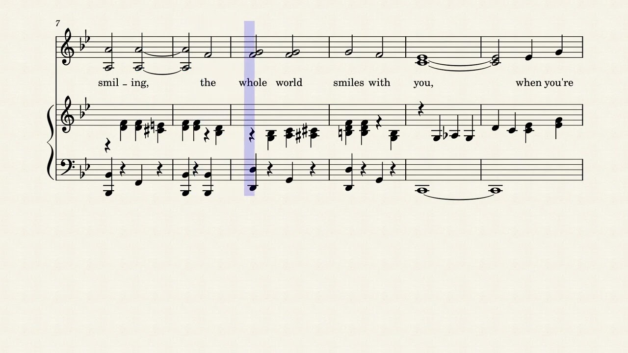 When You're Smiling – Shay, Fisher, Goodwin (Piano and voice sheet music)