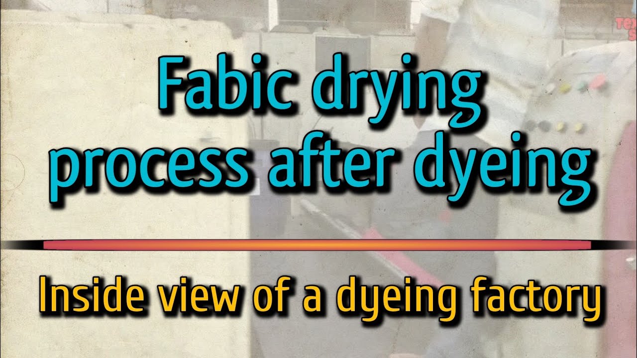 Stenter Machine | Water drying & squeezing process | Inside of a dyeing factory