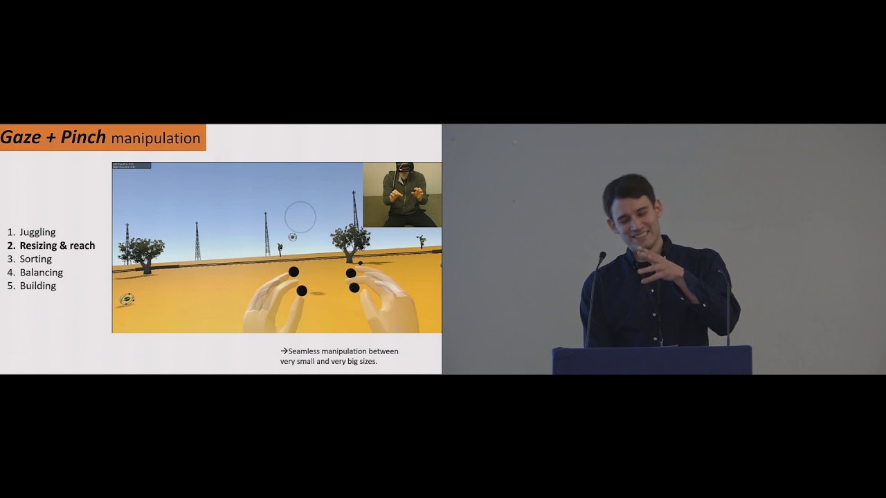 Gaze + Pinch Interaction in Virtual Reality