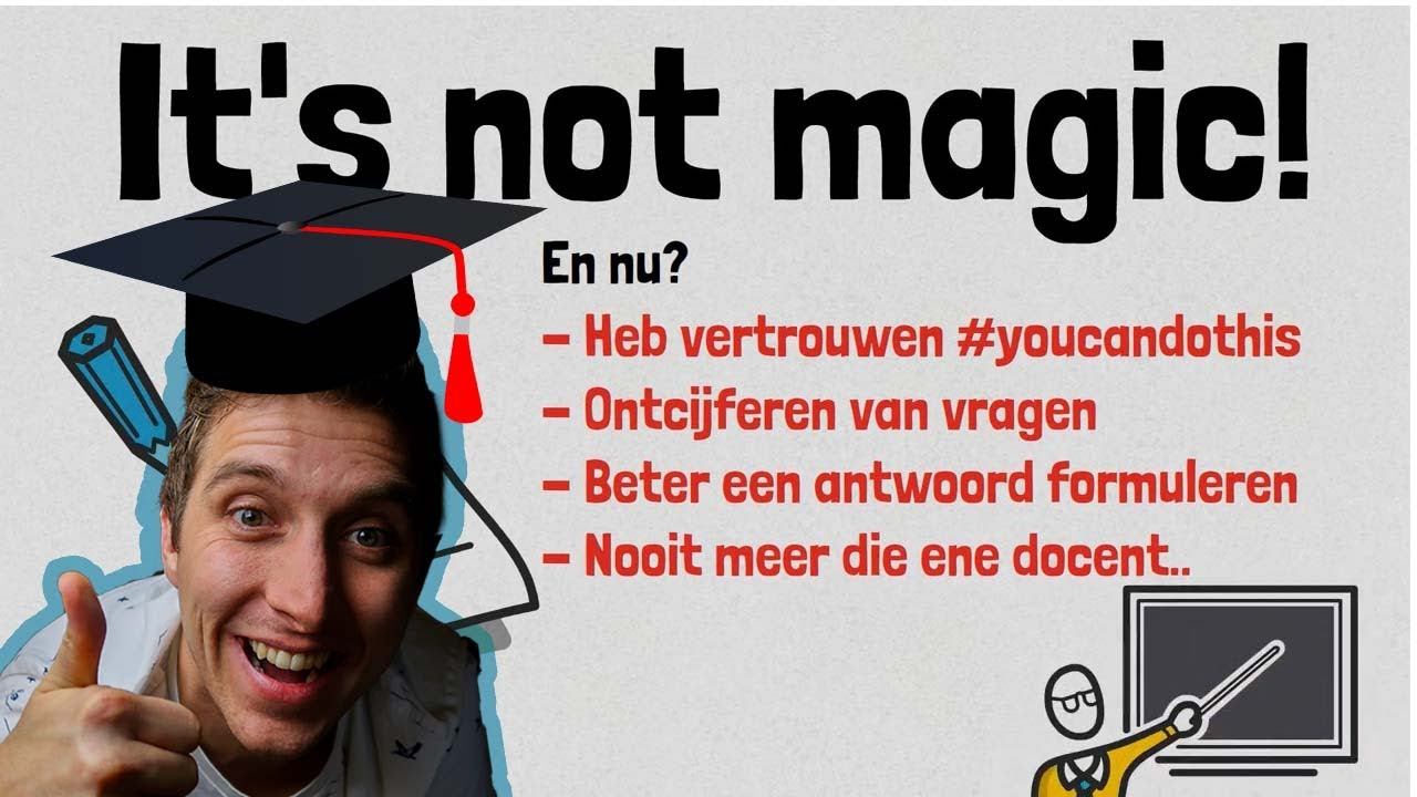 Examenvraag maken moeilijk? Probeer dit is!