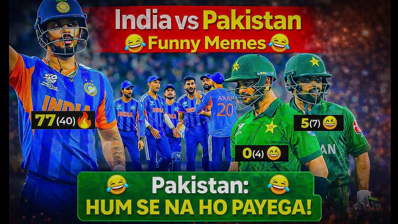 India vs Pakistan T20 World Cup 2026: Hum Se Na Ho Payega! 😂 | IND vs PAK Funny Memes #indvspak 