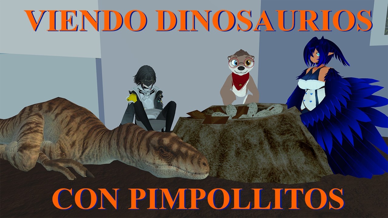 【VRCHAT】Jugando, visitando mundo y paseando por Jurasick Park