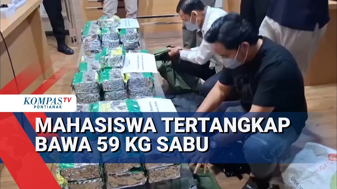 Bawa 59 Kg Sabu Seorang Mahasiswa Ditangkap Polisi
