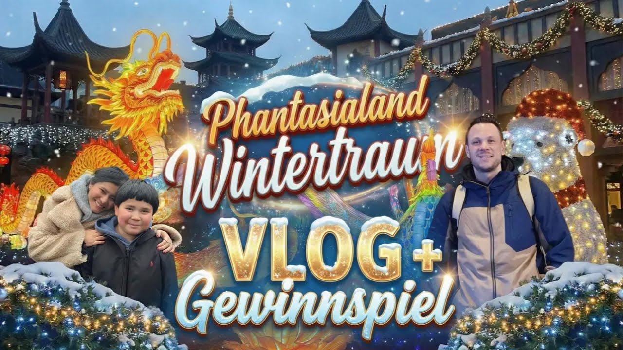 Phantasialand Wintertraum Vlog 2025 - Gewinnspiel und Wartezeiten