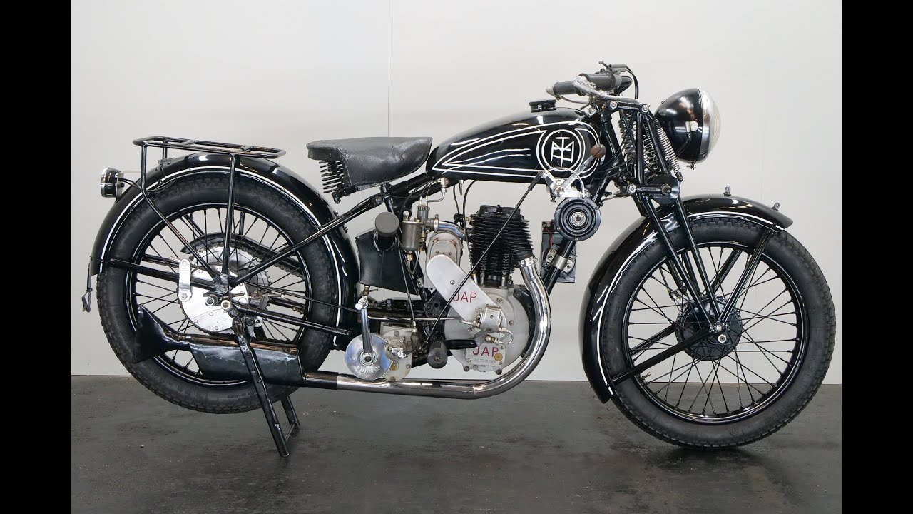 M.T. 500 JAP 1930 500cc 1 cyl sv - start up 4K
