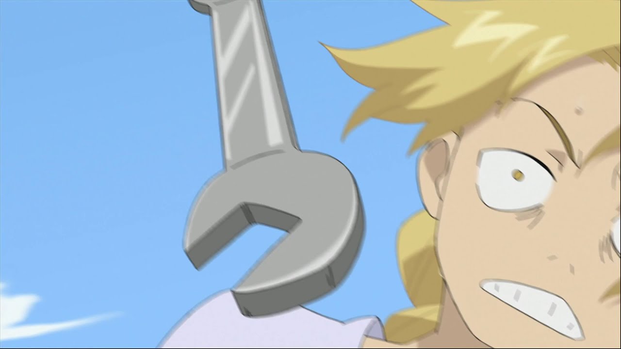 Fullmetal Alchemist: Brotherhood (Animax Dub) - Winry Throws a Wrench At Edward