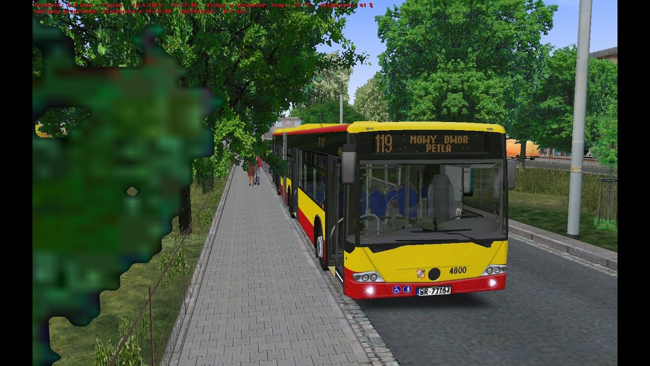 OMSI 2 Wroclaw Linia: 119 Kierunek: NOWY DWÓR - PĘTLA | Mercedess Conecto G