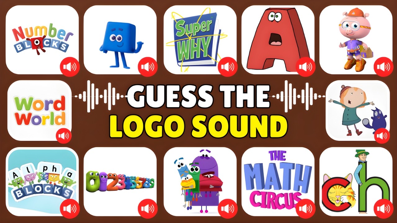 Guess The Preschool Alphabet & Numbers Character Logo Sound 🔊| Numberblocks, Alphablocks