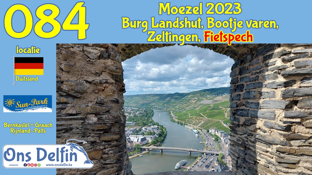 084 Burg Landshut, Bootje varen, Zeltingen, Fietspech