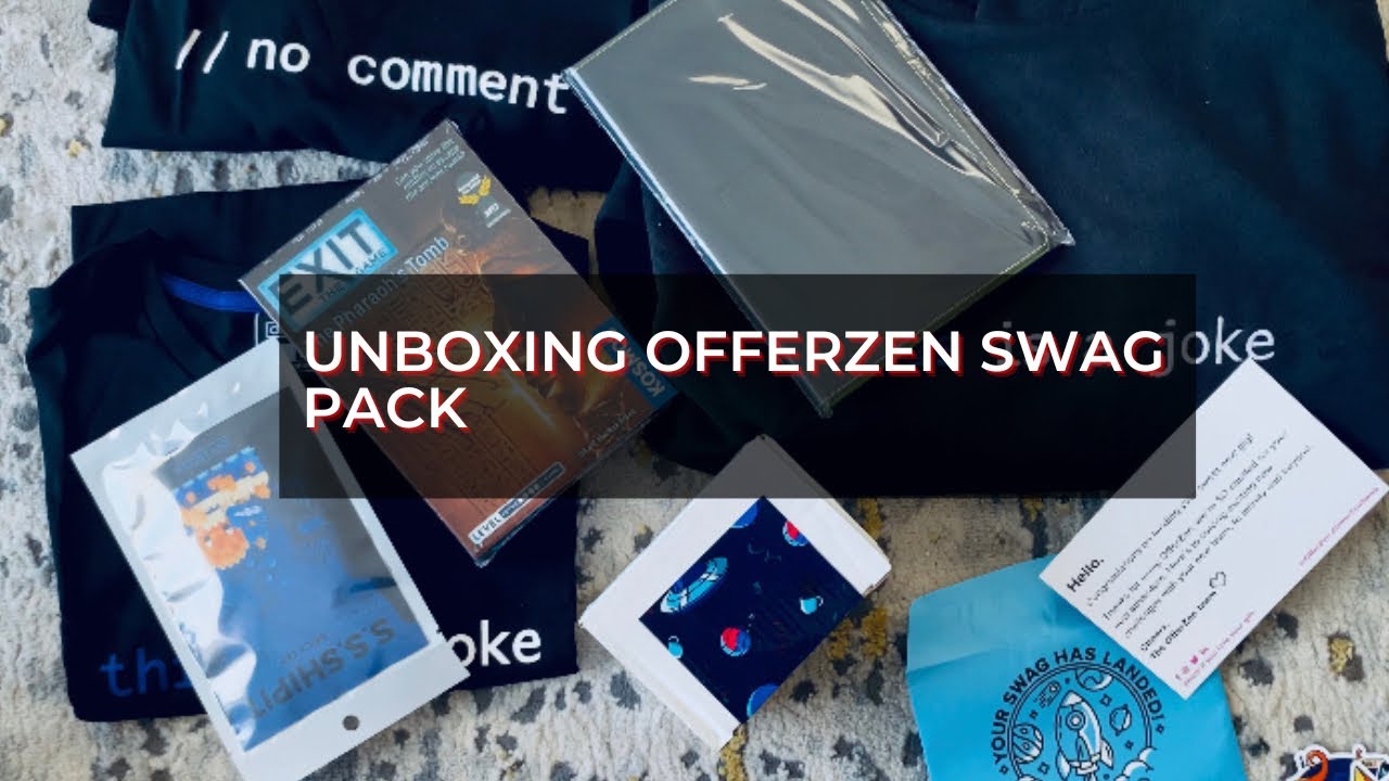 Unboxing@OfferZen swag pack | Software Engineering | South African YouTuber | Siba Daki