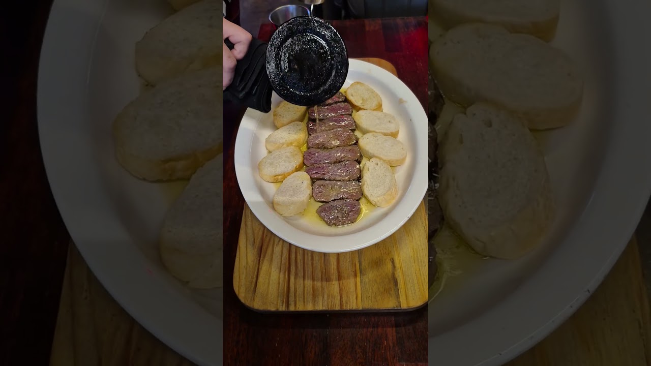 Beef Tenderloin Butter Steak with Cheese on top