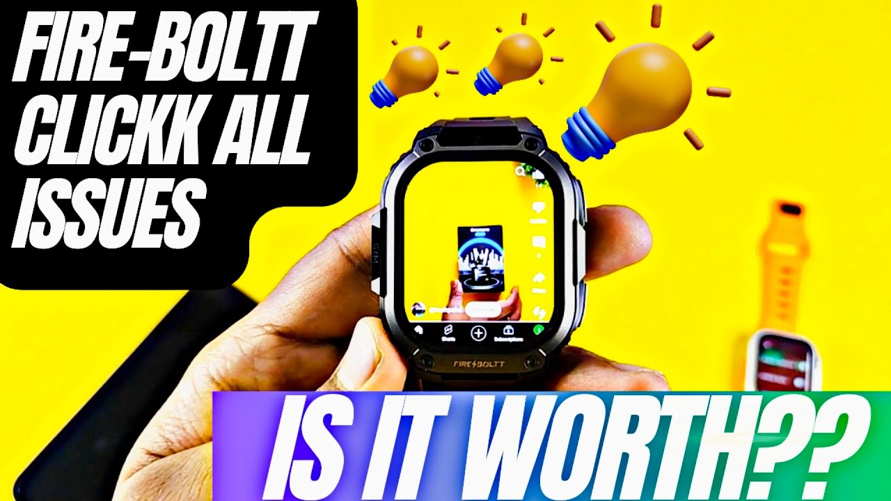 Fire-boltt CLICKK ⚡ All issues taken | Tips and tricks Fire-boltt Clickk Android smartwatch | New