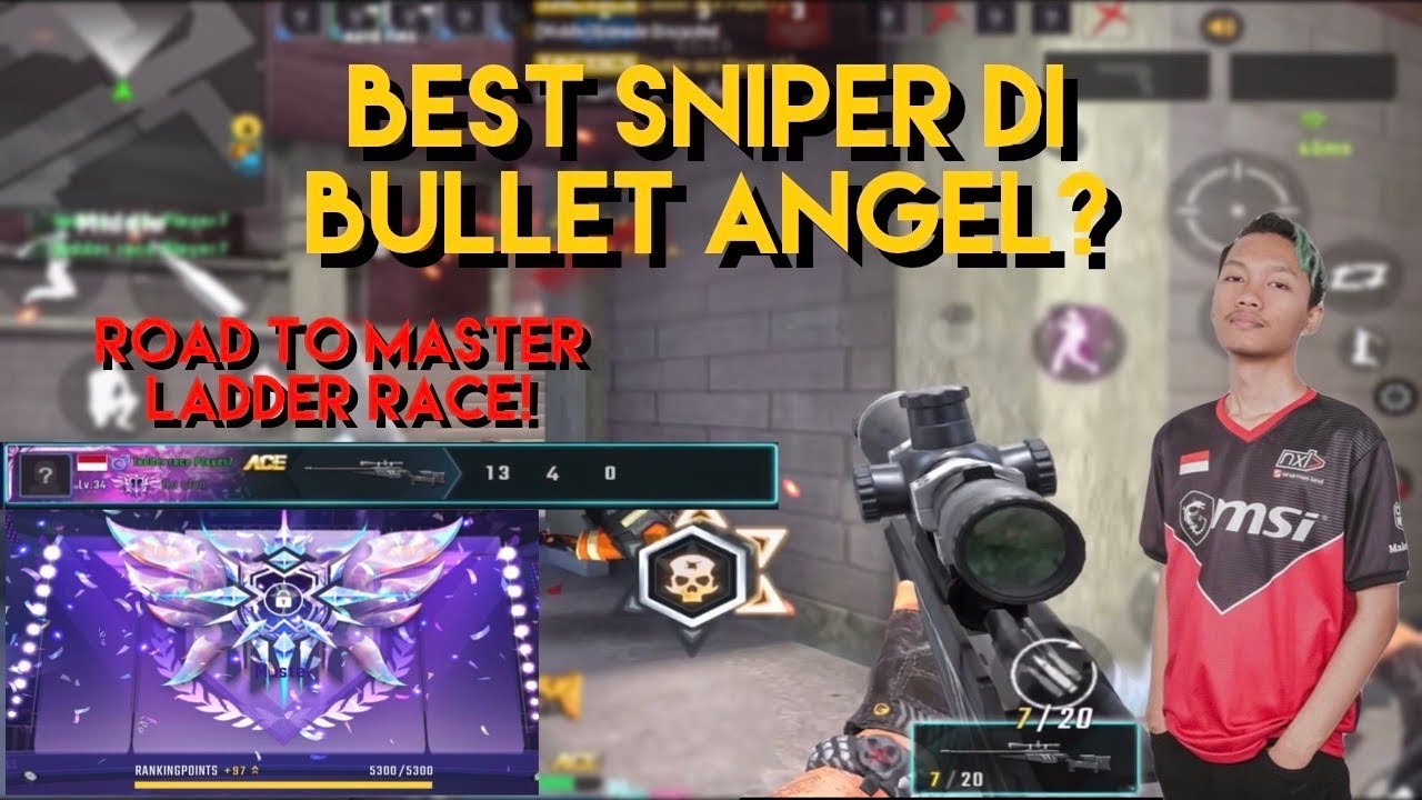 BEST SNIPER MAN DI BULLET ANGEL? ROAD TO MASTER LADDER RACE! GAMEPLAY | Bullet Angel | Vizele