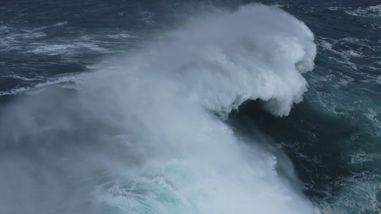 Temporal Meir&aacute;s, Galicia | Grandes Olas a vista de dron | DJI MINI 2