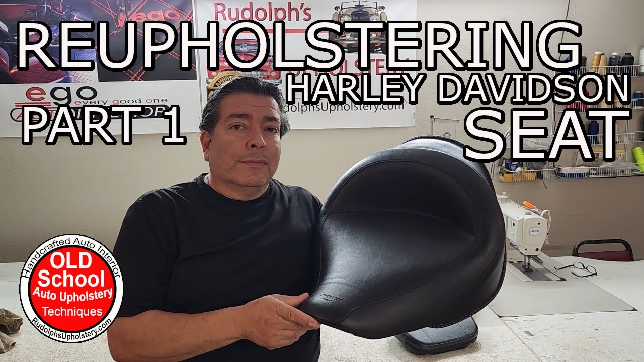 Beginner Upholstery Tutorial: Harley Seat from Start to Finish PART 1