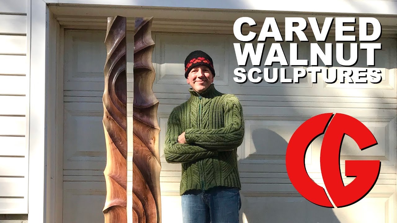 Carving Abstract Wood Sculptures - Art, Woodworking