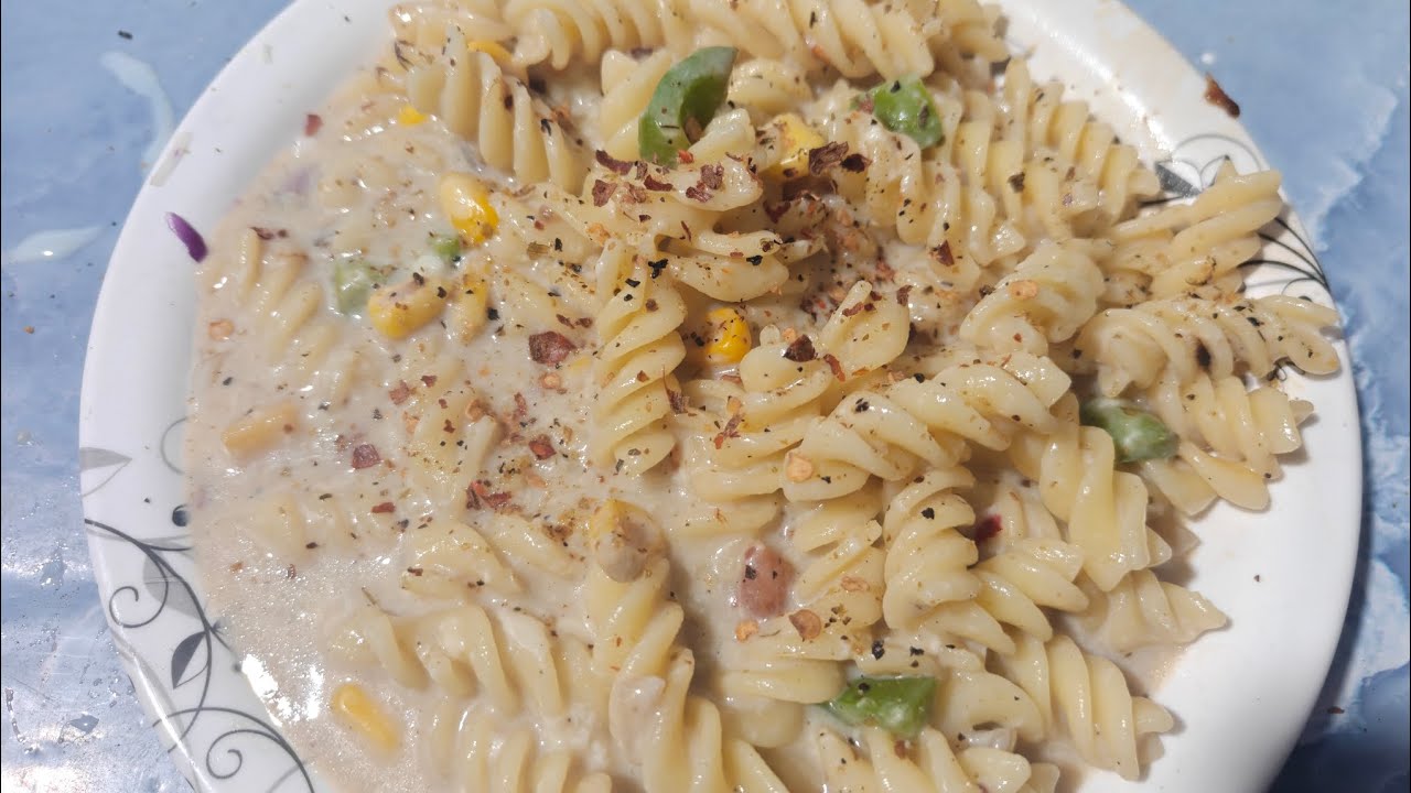🥗🍝 Veggies के साथ हेल्दी व्हाइट सॉस पास्ता #whitesaucepasta #theartisanoven #pastalover #foodreels