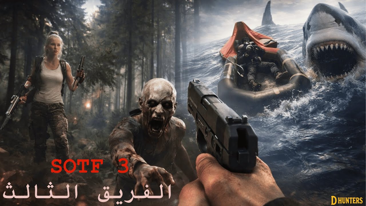 أبناء الغابة 3 | نجوت 25 يوم 🔥| روّضت فيرجينيا + مسدس 🔫 | ومواجهة القرش 🦈