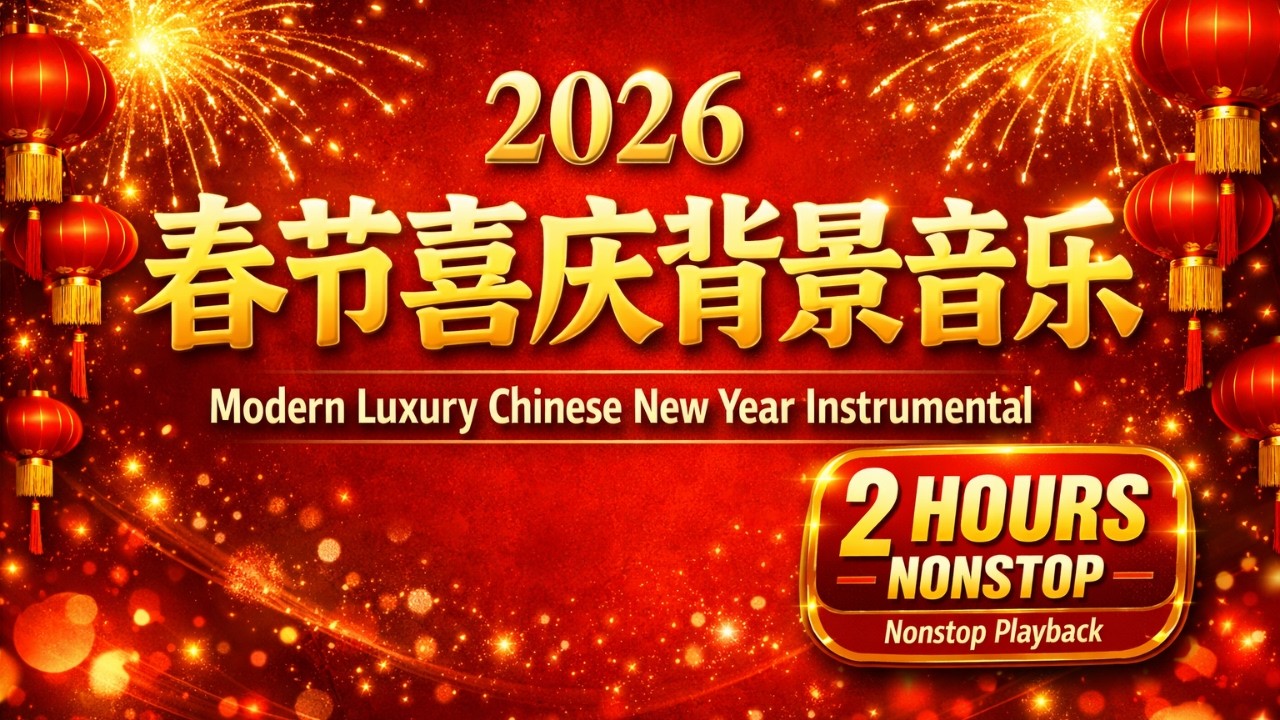 2026 春节喜庆背景音乐 🧧｜现代轻奢纯音乐精选｜2 小时不间断连播 🐎