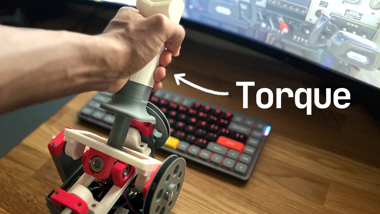 I built a next-level flight joystick - using Force Feedback