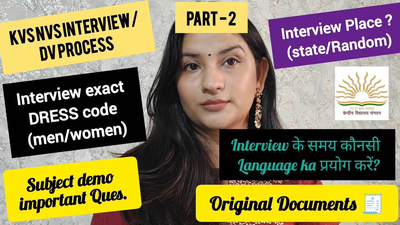 KVS NVS Interview & DV Process 2026 | Dress Code, Documents & Demo Class 🔥#kvs #nvs @vidyasetuforall