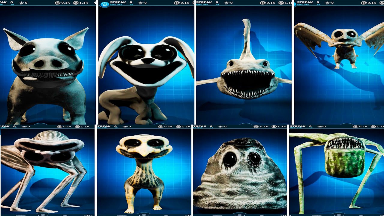 Zoonomaly Characters FNAF AR Workshop Animations