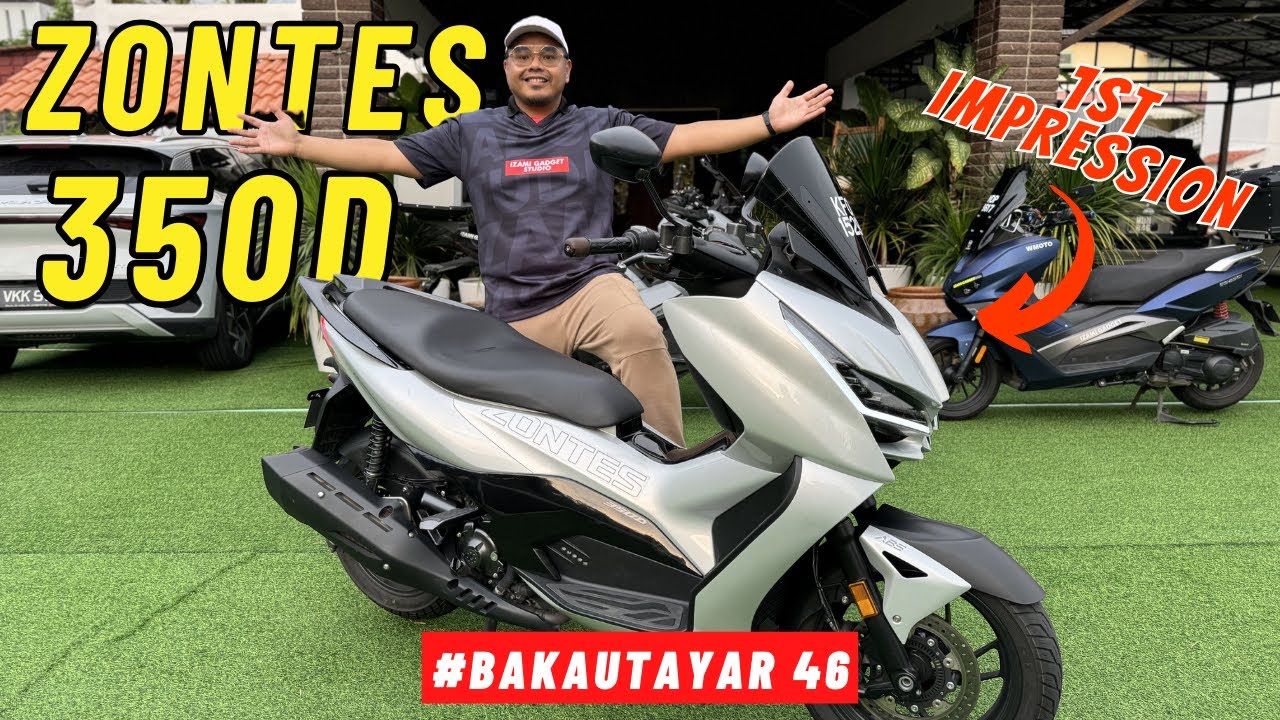 Skuter 350cc Termurah yang LEGIT dan BERKUASA - Zontes 350D [#bakautayar 46]