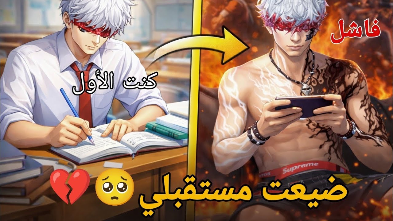 بسبب فري فاير ضيعت مستقبلي! (قصة تحولي الصادمة🥺💔)
