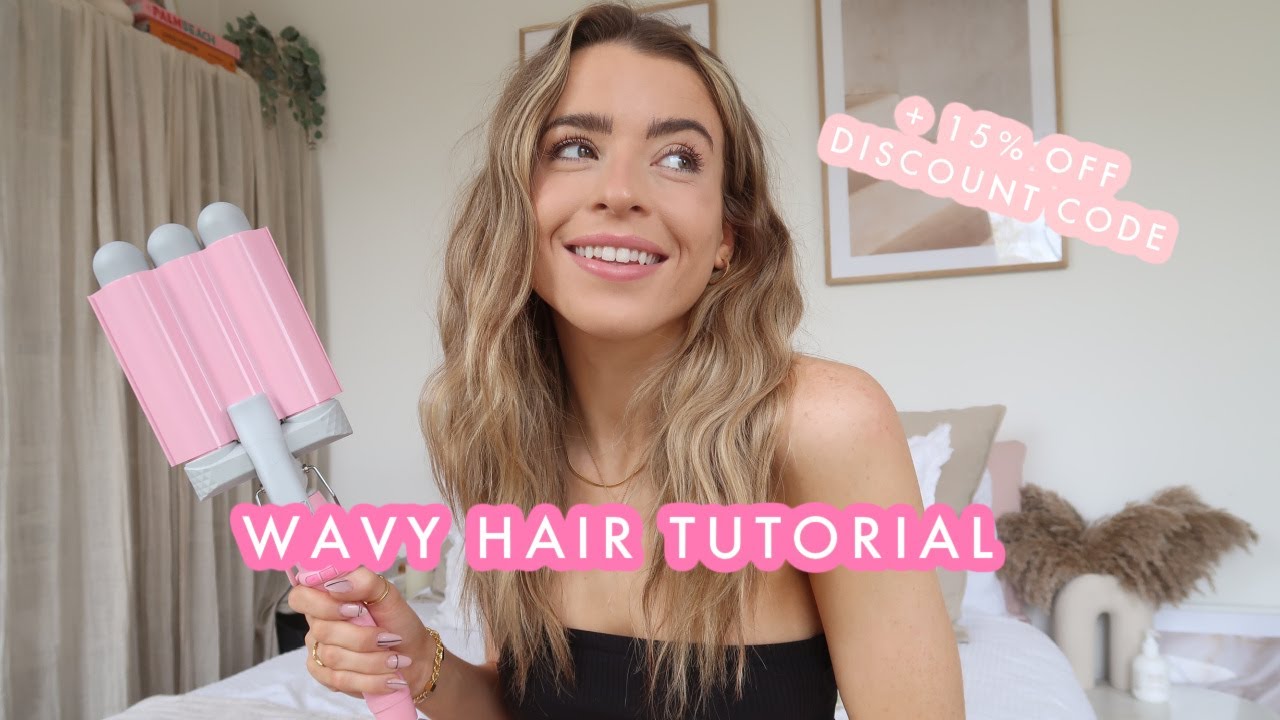 GRWM - MERMADE HAIR WAVER TUTORIAL & EVERY DAY MAKE UP // Charlotte Olivia