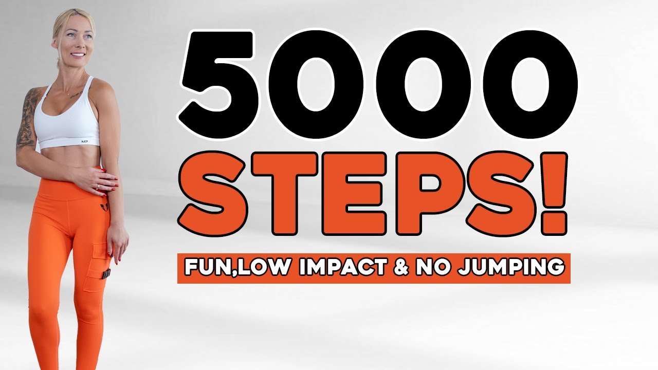 5000 STEPS FAST Walking Workout to Burn Fat & Boost Your Mood Knee Friendly