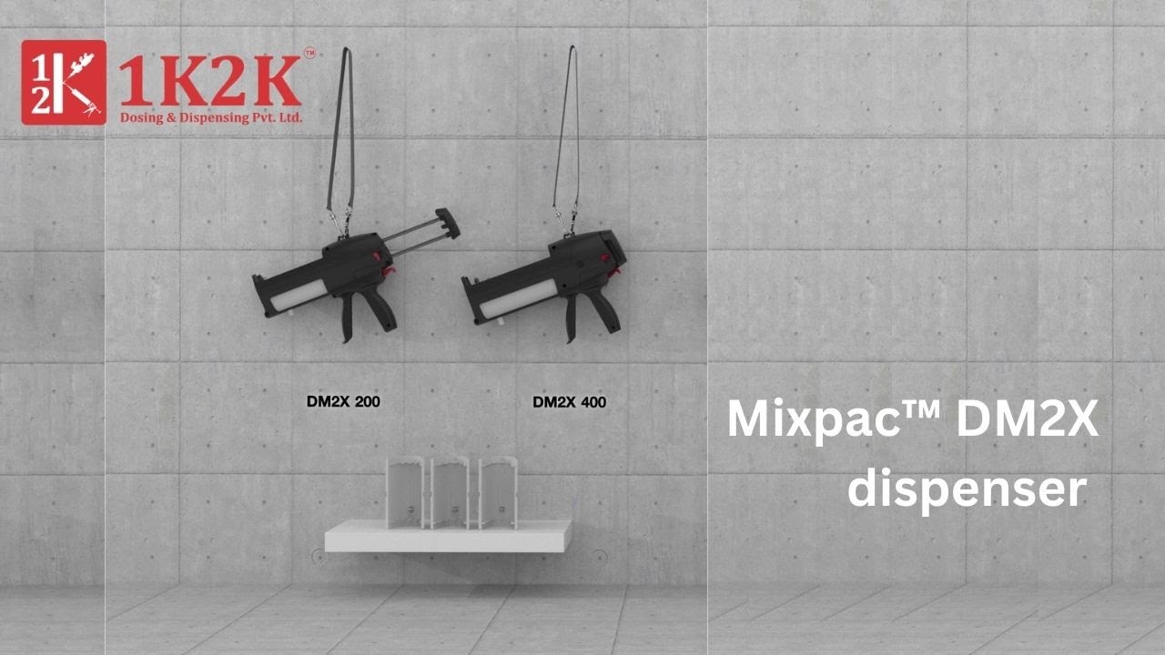 Mixpac DM2X 400 and  Mixpac DM2X 200 are pneumatic dispenser for two part adhesive