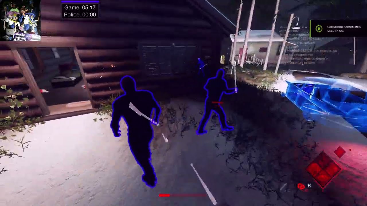 ⛧Katze and Andrew✟ Post-Future islam worship Wallcore O_o in Friday the 13th: The Game