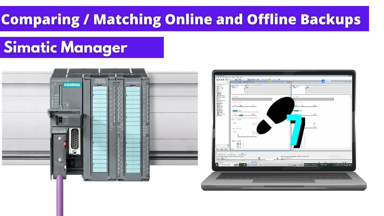 Comparing and Matching the Offline and Online PLC backups using Simatic Manager Software