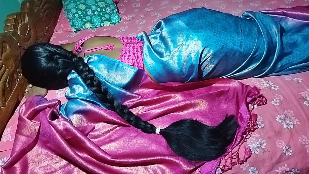 Black & Smooth Silky Long Hair Braid Hairstyles Play For Slipped Time |Hair Play For Beautiful Woman
