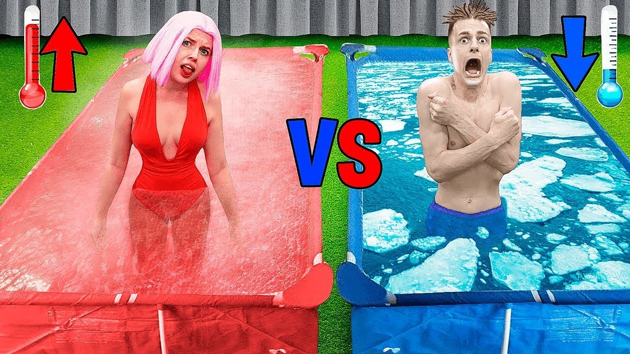 Défi Piscine CHAUDE vs FROIDE !