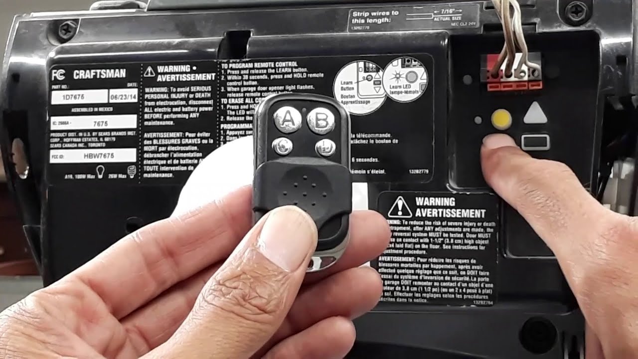 Remote Keychain Garage Door Opener Programing / ANY Garage Door