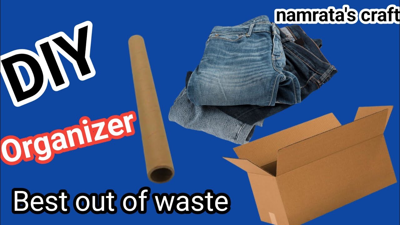 Best out of waste Diy Organizer / zero cost diy organizer/ Cardboard Diy / Best Out Of Waste 