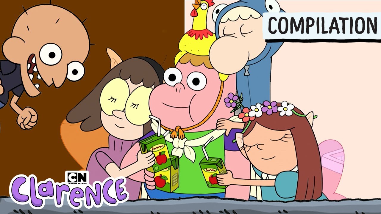 Clarence and His Best Friends | Amazing Clips Playlist in 4K | Clarence | Cartoon Network