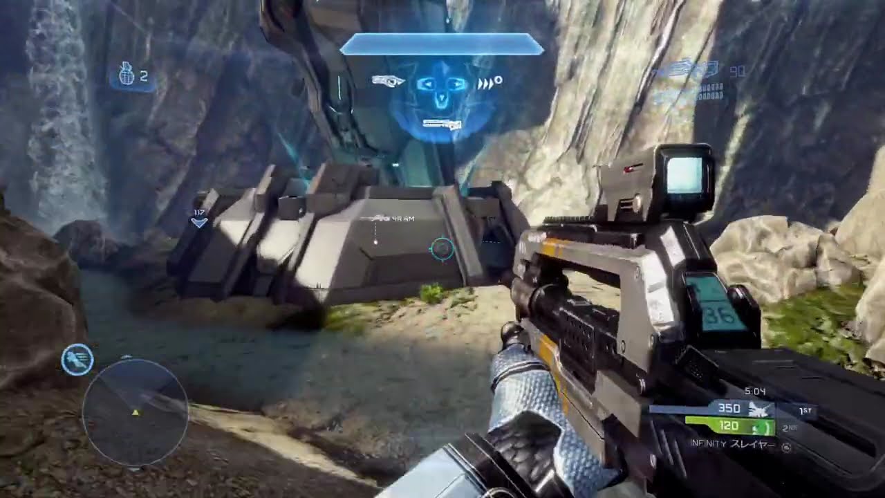 HALO4のビッグチームバトルで使用するマップで遊ぶ