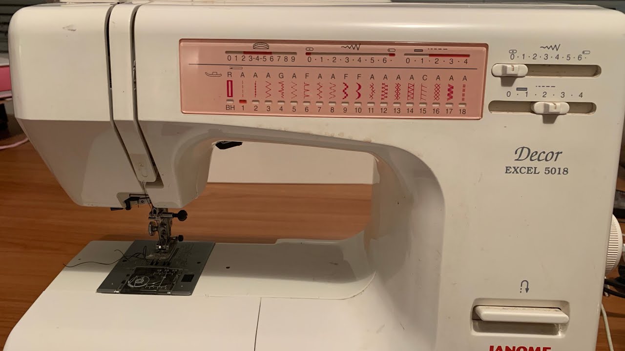 Aprendiendo a usar mi máquina de coser - JANOME Decor EXCEL 5018