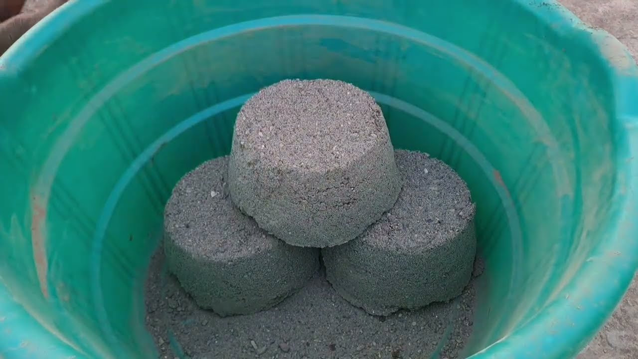 ASMR Yellow block texture Soft gritty bowls Dry&water crushing, crumbling Soo satisfied
