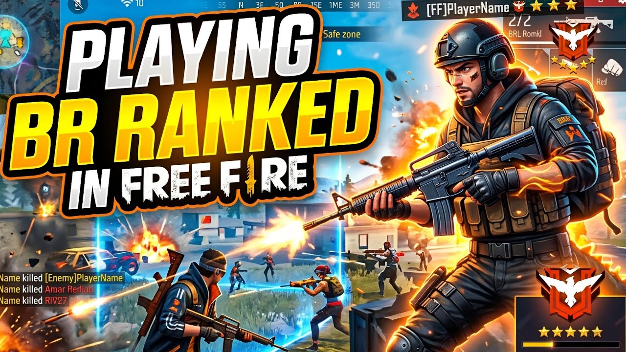 PLAYING BR RANKED IN FREE FIRE ! 
