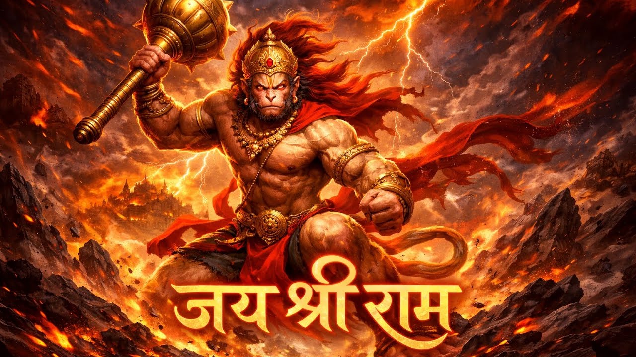 A powerful Hanuman “हनुमान जी का वो पराक्रम जिसे देखकर दुश्मन भी कांप उठे 🔥 | Hanuman Ji Motivation”