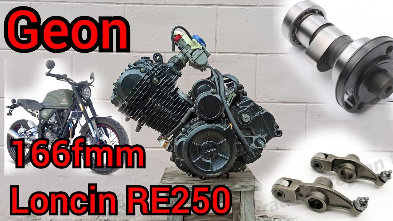 Обзор Мотора 166fmm (loncin re250) Geon Scrambler 250, Geon TerraX, Tekken 250