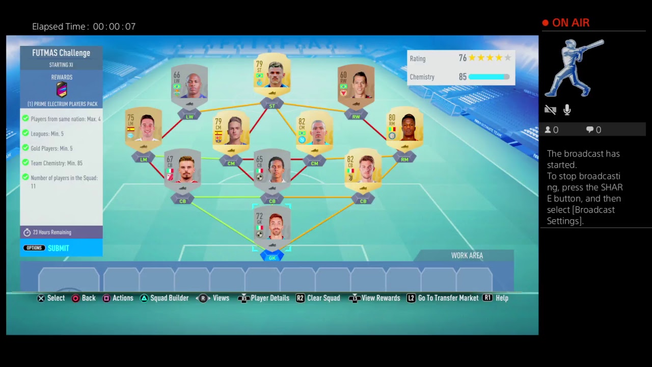 Fifa 19 - FUTMAS Challenge SBC : Very easy