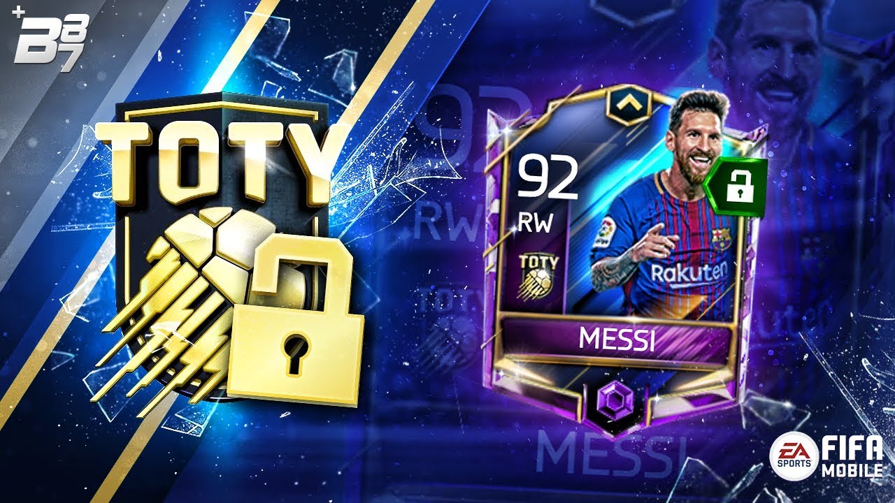 UNLOCKING TOTY MESSI 92! TEAM OF THE YEAR EVENT! | FIFA MOBILE