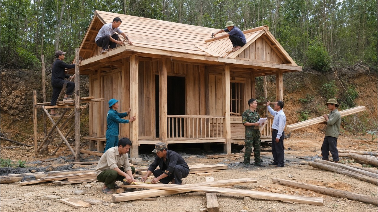 Veteran Lost Everything in the Fire, Then the Villagers Helped Him Build a New Home