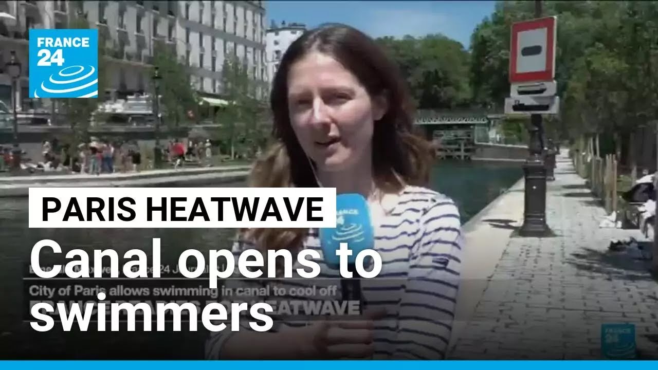 Iconic Paris canal opens to swimmers as residents seek ways to cope with heatwave &bull; FRANCE 24