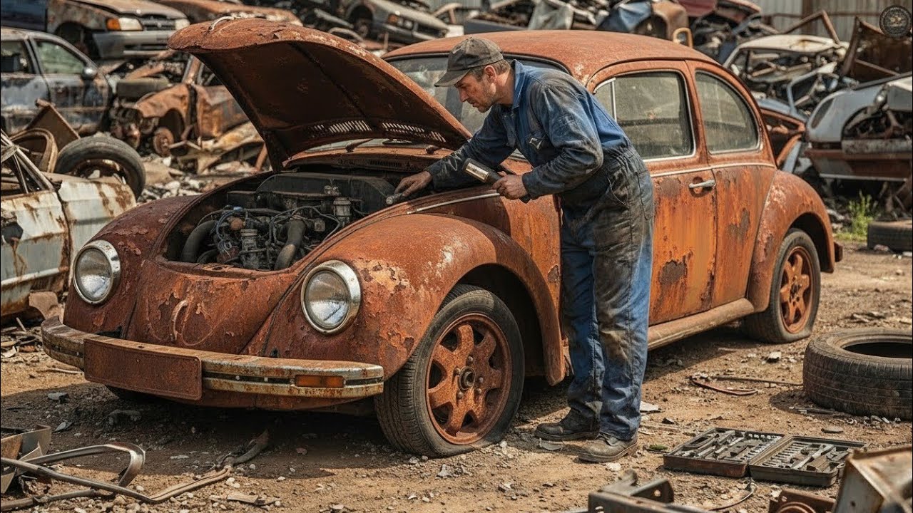ASMR Car Restoration! Full Restoration of a Beetle from  Total Disrepair to Showroom 